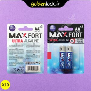 یک جفت باتری قلمی آلکالاین مکس فورت – MAXFORT